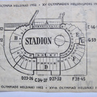 Helsinki 1952 Olympia Pääsylippu Lippu Yleisurheilu 27.7.52 - pikkukuva 2