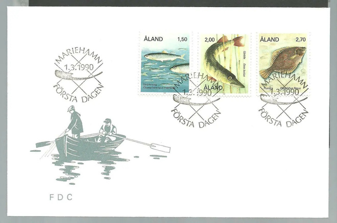 ÅLAND EPK FDC 1/1990: Kalat sarja