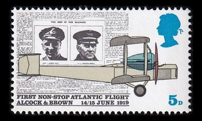 Iso-Britannia 511 ** Pohjois-Atlantin ylilento 50v (1969)