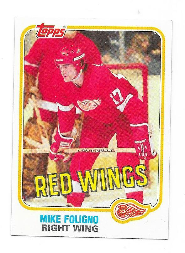 1981-82 Topps #87 Mike Foligno Detroit Red Wings