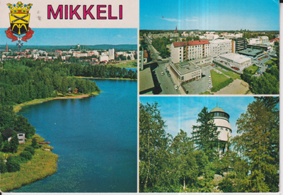 Mikkeli, vaakuna , sommitelmakortti  e17