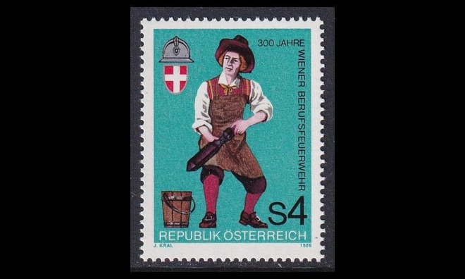 Itävalta 1861 ** Wienin palokunta 300v (1986)