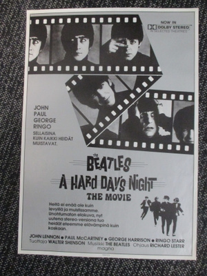The Beatles - A Hard Day's Night The Movie - elokuvajuliste