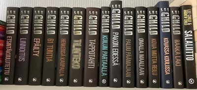 Lee Child, Jack Reacher kokoelma. Kirjat ja pokkarit.