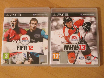 FIFA 12 / NHL 13 PS3 PELIT