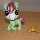 LITTLEST PET SHOP vihreä "Rhodes" HEVONEN, PONI + amuletti - pikkukuva 1