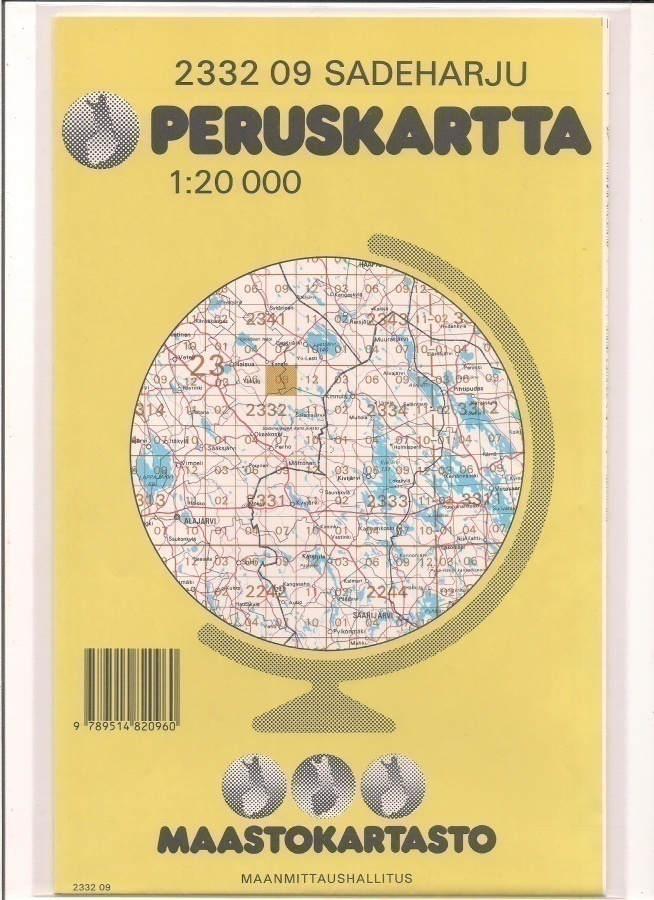 Peruskartta 1:20 000 Sadeharju