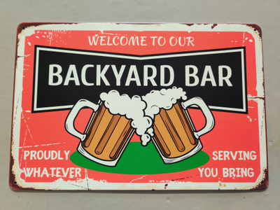 Backyard bar peltikyltti