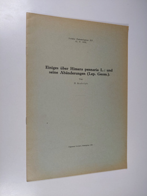 H. Rudolph : Einiges uber Himera pennaria L. und seine Ab...