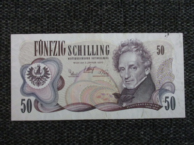 AUSTRIA 50 SHILLING 1970 KL6  (K15-S151)