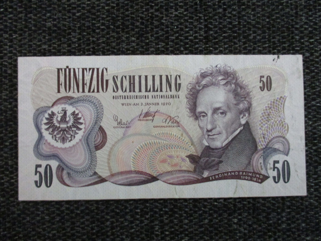 AUSTRIA 50 SHILLING 1970 KL6  (K15-S151)