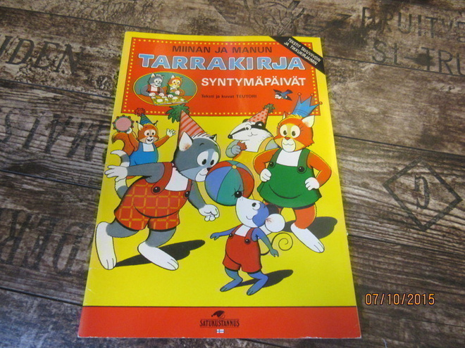Miina ja Manu - Syntymäpäivät (tarrakirja)