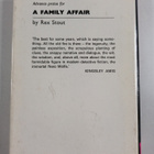 Rex Stout : A family affair : a nero wolfe novel - pikkukuva 2