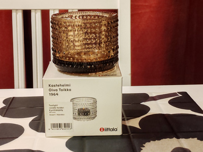 Iittala Kastehelmi kynttilälyhty, 64 mm, Aavikko