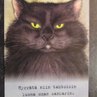 KULKEMATON KISSAKORTTI HYRRÄTÄ NIIN TAHTOISIN LUONA OMAN SAN - pikkukuva 1
