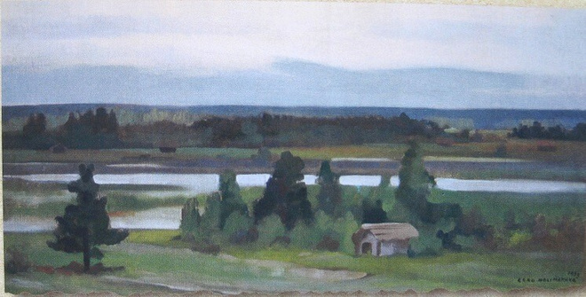 Eero Nelimarkka Kesämaisema 1939 Postikortti