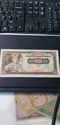 1000 dinadia jukoslavia 1963 kl 4