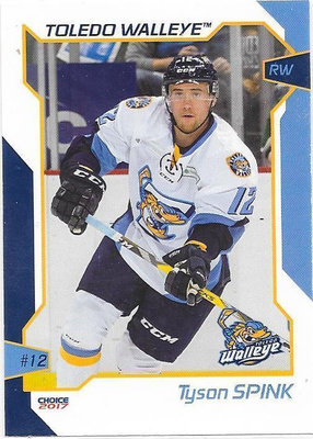 2016-17 Toledo Walleye #12 Tyson Spink ex- Ässät farmi