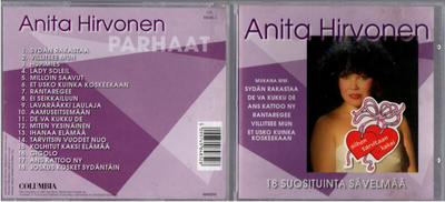 Anita Hirvonen 18 suosituinta cd-levy