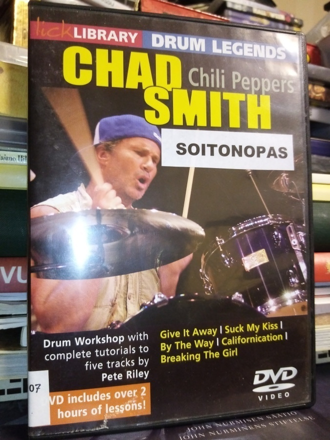 DVD : Learn To play CHAD SMITH -  Red Hot Chili peppers