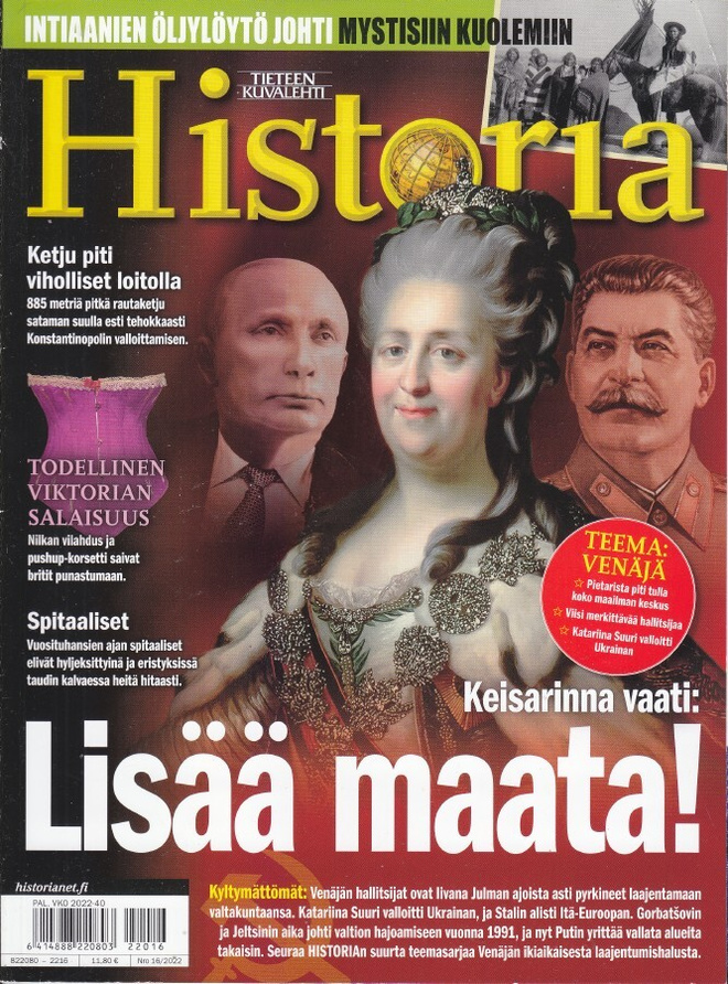 Tieteen Kuvalehti HISTORIA 16/2022 Teema: Venäjä