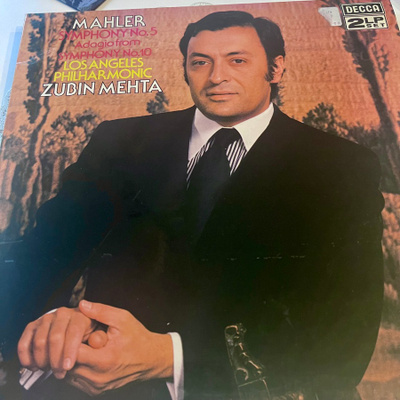 MAHLER : Symphony No.5/ Symphony No.10* Zubin Mehta *UK 1977