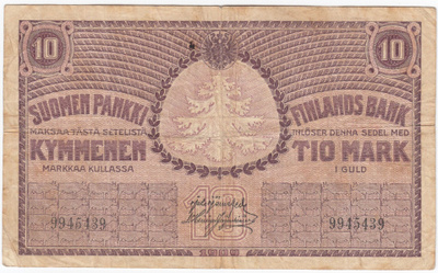 10 Markkaa 1909 9945439, kl.3