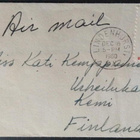 USA-lentopostikirje Mannerheim -merkkiparilla 1960 Suomeen - pikkukuva 1