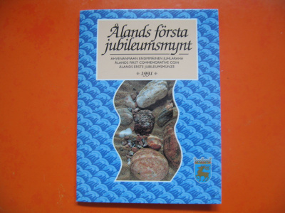 100 mk hopea juhlaraha Ahvenanmaa - 1991