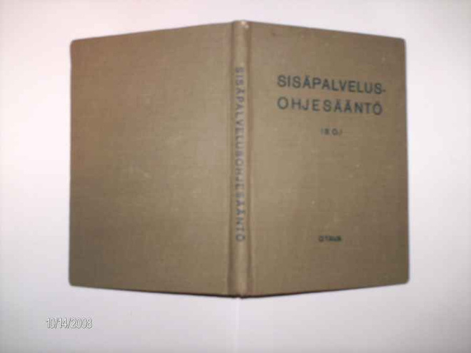 Sisäpalvelusohjesääntö (S.O.) 2p. 1939 (Sis.postikulut)