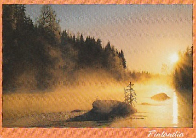 Postikortti, UTUINEN ILTA, Finlandia tunnus