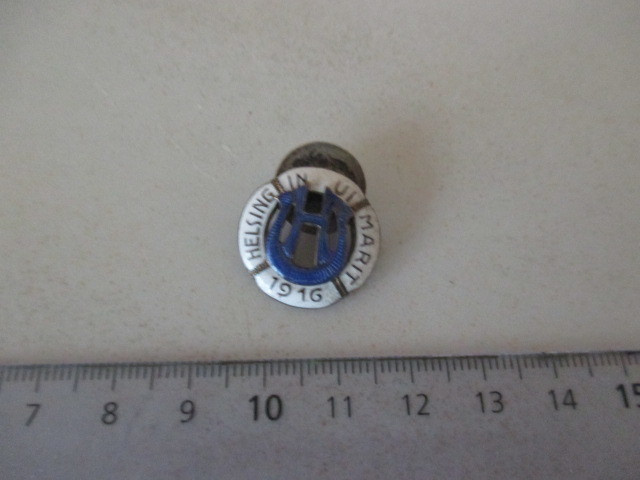 helsingin uimarit ruuvimerkki emalimerkki 1916  nro.264