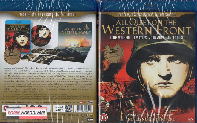 All Quiet On The Western Front (1930)	(11 892)	UUSI	-FI-	BLU