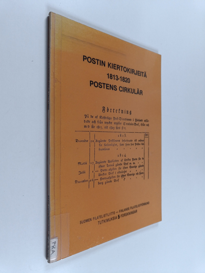 Postin kiertokirjeitä 1813-1820