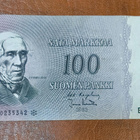 100 markkaa v. 1963 Litt.A, E-tähti, vain 96 000 kpl - pikkukuva 1