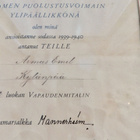 VANHA Luovari Vapaudenmitali 1939 2 lk 1940 - pikkukuva 2