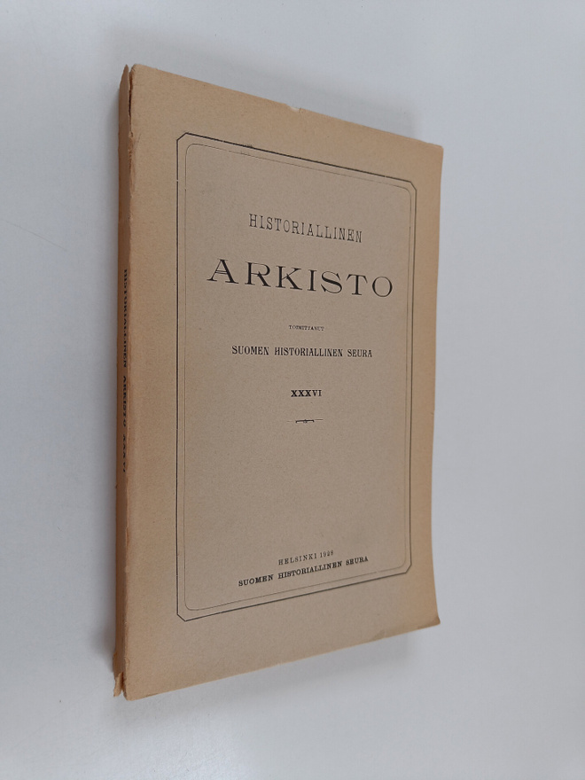 Historiallinen arkisto XXXVI
