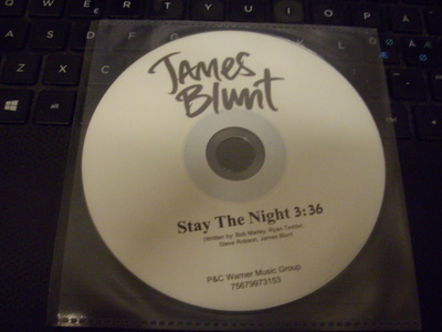 JAMES BLUNT: Stay The Night CDS ( Sis.postikulut )