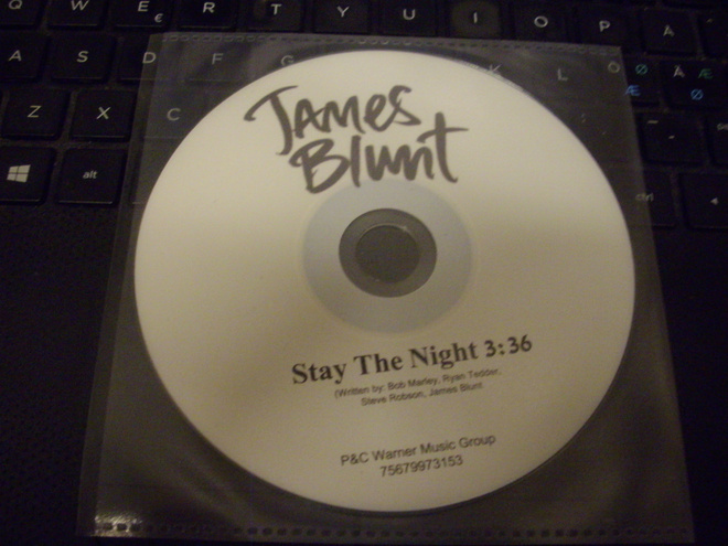 JAMES BLUNT: Stay The Night CDS ( Sis.postikulut )