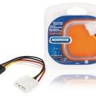 Bandridge Virtasovitinkaapeli Molex Uros - SATA Naaras 0.15m - pikkukuva 1