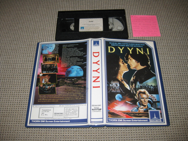 Dyyni-VHS (FIx, Thorn Emi Video, David Lynch, 1984)