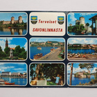 Terveiset Savonlinnasta - vanha postikortti 60/70-luvulta - pikkukuva 1