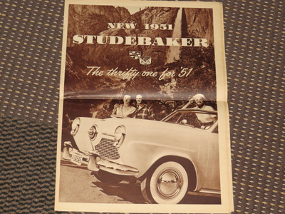 1951 Studebaker esite - KUIN UUSI -  16 sivua - Commander