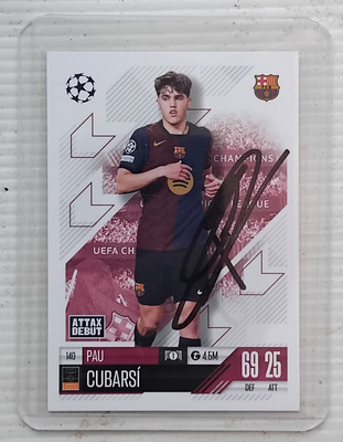 Pau Cubarsi Barcelona signed