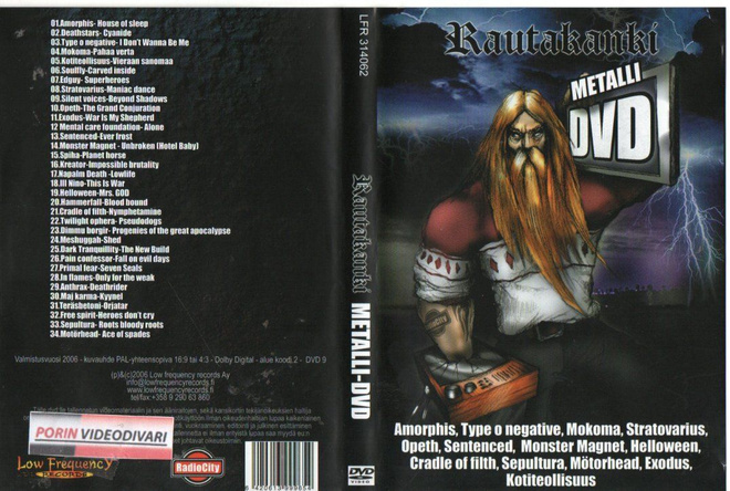 rautakanki metalli-dvd	(82 925)	k2		DVD					(vähän jälkeä) 3