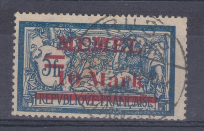 Saksa reich Memel 1921 Mi 38