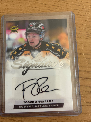 Teemu Kivihalme Saipa blueline silver signature