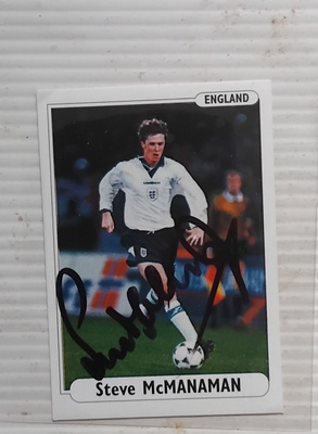 Steve McManaman Englanti signed