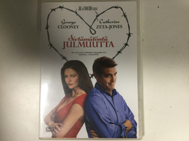 SIETÄMÄTÖNTÄ JULMUUTTA  (2003).  DVD.  mm..George Clooney.