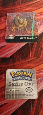 Pokémon 1999 Artbox Action Flipz Tauros